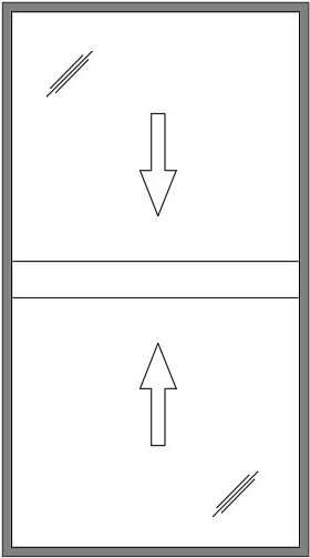 Double Hung 2 Panel